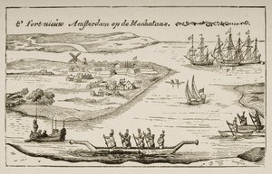 Fort og bosættelse New Amsterdam på Manhattan Island i 1620